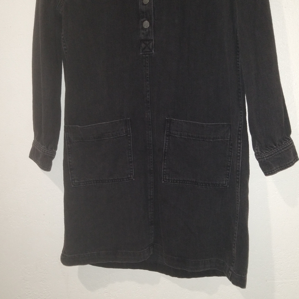 MADEWELL Denim Patch Pocket Popover Shirtdress - Picture 5 of 9